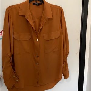 Brown/Orange Blouse